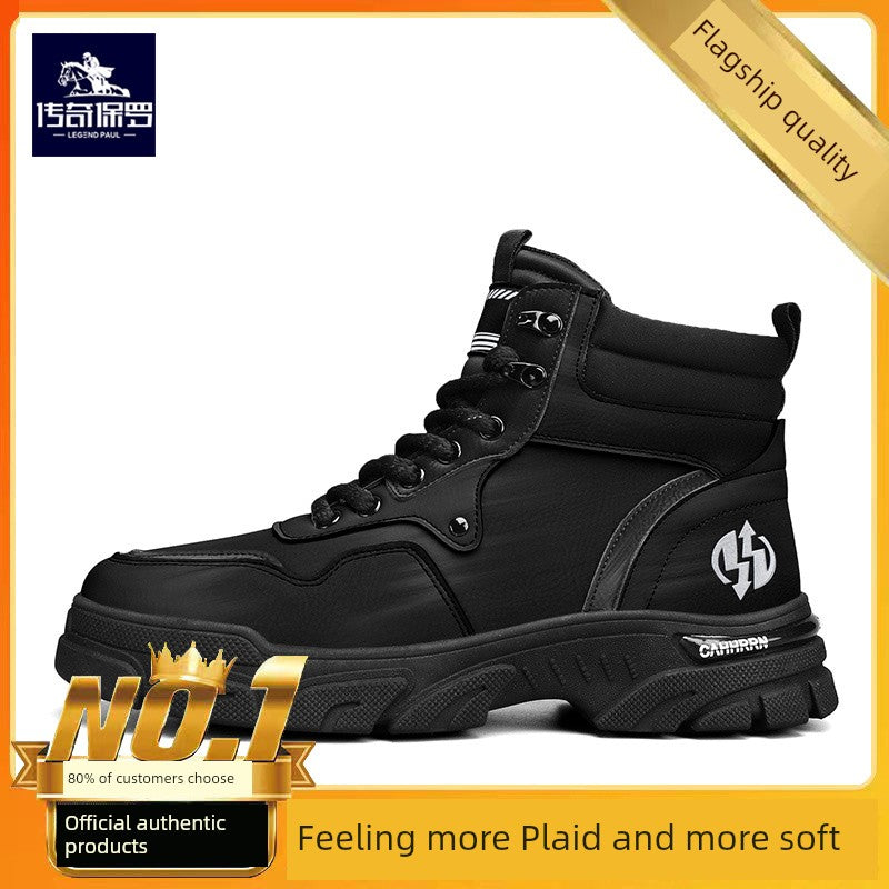 Legendary Paul Martin Boots Men's Winter Shoes New Winter Men's Shoes Men's Cotton Shoes Snow Boots Men's Big Yellow Boots