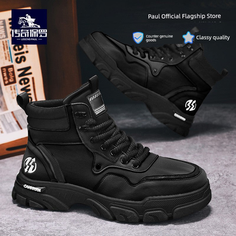 Legendary Paul Martin Boots Men's Winter Shoes New Winter Men's Shoes Men's Cotton Shoes Snow Boots Men's Big Yellow Boots
