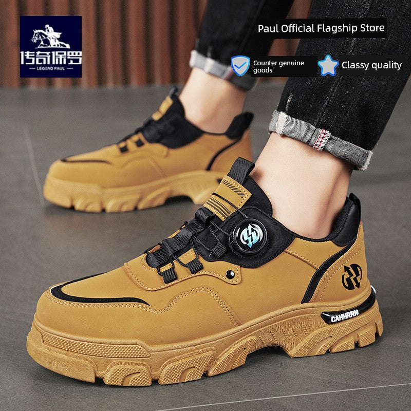 Legendary Paul Martin Boots Men's Winter Shoes New Winter Men's Shoes Men's Cotton Shoes Snow Boots Men's Big Yellow Boots