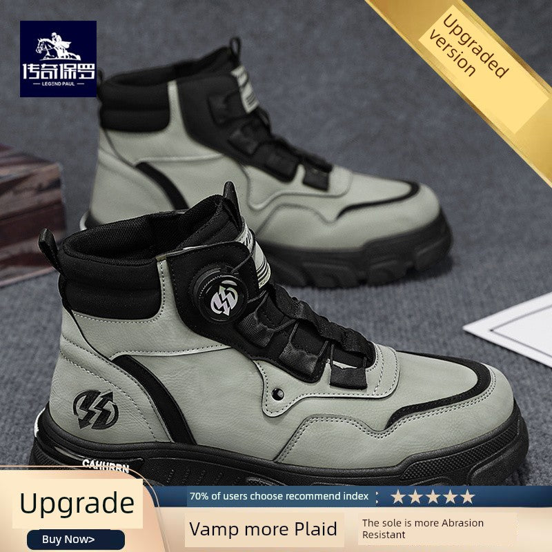 Legendary Paul Martin Boots Men's Winter Shoes New Winter Men's Shoes Men's Cotton Shoes Snow Boots Men's Big Yellow Boots