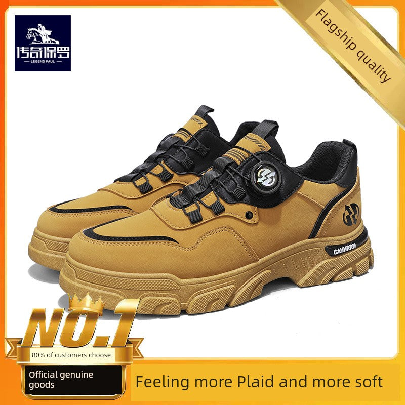 Legendary Paul Martin Boots Men's Winter Shoes New Winter Men's Shoes Men's Cotton Shoes Snow Boots Men's Big Yellow Boots