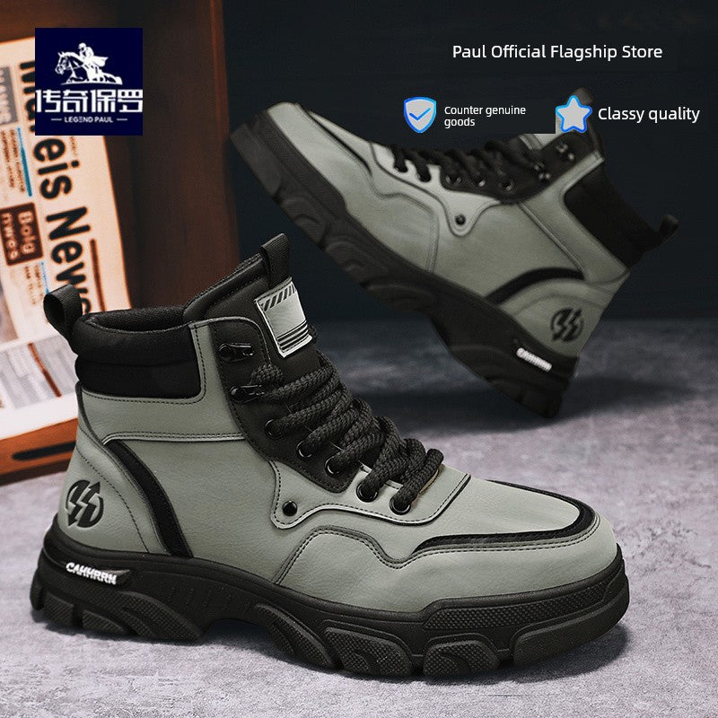 Legendary Paul Martin Boots Men's Winter Shoes New Winter Men's Shoes Men's Cotton Shoes Snow Boots Men's Big Yellow Boots